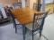 Solid Wood Dining Table w/ 4 Matching Chairs w/ Upholstered Seats