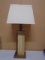 Beautiful Solid Wood Battery Powered 3-Way Lamp