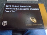 2012 US Mint America The Beautiful Quarters Proof Set