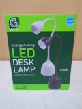 2 Pack Of Greenlite LED Desk Lamps