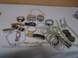 Large Group of Ladies Jewelry & Watches