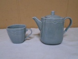 Certified International Tea Pot & Cup