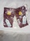 Cat & Jack Burgundy Ditsy Floral Tights. Qty 2. Size: 2T