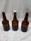 Brown Beer Bottles With Flip Top. Qty 3- 16 fl oz Bottles.