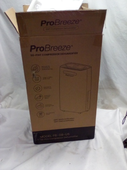 ProBreeze 50 Pint Dehumidifier Model PB-08-US MSRP $199.99