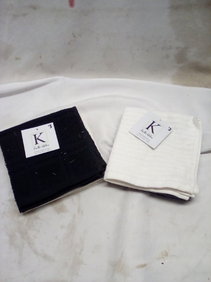 For The Kitchen Qty 2- 4 Pack Dishcloth Sets.