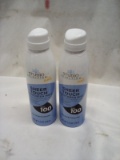 Studio Selection Sheer Touch Sunscreen Mist. SPF 100. Qty 2- 5.5 oz Cans.