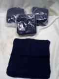 Comfort Bay Washcloths. Qty 3- 6 Packs. 12” x 12” Navy Blue