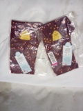 Cat & Jack Burgundy Ditsy Floral Tights. Qty 2. Size: 2T