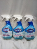 3 bottles Clorox Bleach Foamer bathroom cleaner 30 fl oz