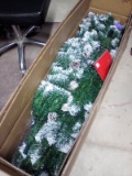 BCP 7.5’ Pre Decorated Christmas Tree w/ Pine Cones and Flocked Tips.