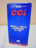1000ct CCI Small Rifle Primers No. 400