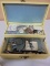 Vintage Jewelry Box w/Jewelry & Watches