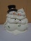 Snowman & Woman Cookie Jar