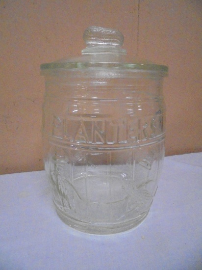 Vintage Glass Planters Peanut Jar