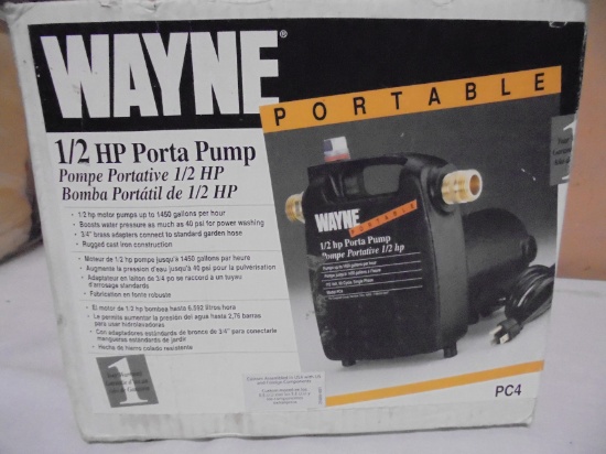 Wayne 1/2HP Porta Pump
