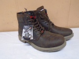 Brand New Pair of Men's Swiss Brand Leather Boots