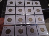 Group of 16 Assorted Buffalo Nickels
