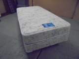 Like New Twin Size Bed Complete w/ Wolf Ortho Ultra Mattress Set & Metal Frame