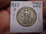 1933 S-Mint Silver Walking Liberty Half Dollar