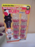 Brand New Set of 8 Ruby Sliders