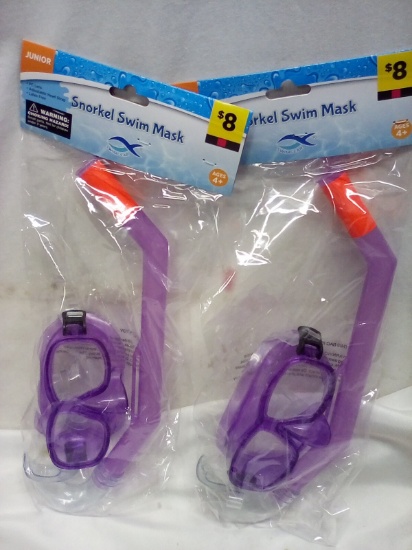 Snorkel swim mask (x2) size Junior