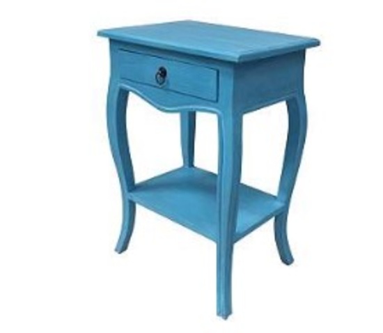 Antique Blue Chairside table MSRP:198.09