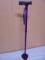 Hony Bull Purple Adjustable Height Stand-Up Aluminum Cane