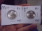 1954 & 1964 D Mint Silver Washington Quarters