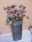 Decorated Metal Wall Vase