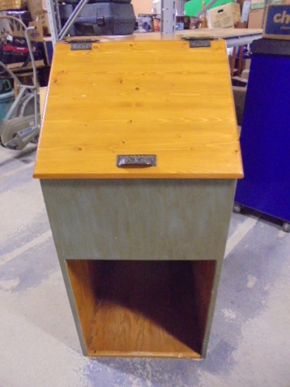 Solid Wood Hand Built Lift Top Cabinet