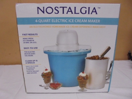 Nostalgia 4qt Electric Ice Cream Maker