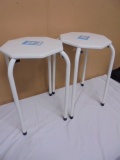 2 Brand New Metal Stools/ Plants Stands