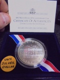 1992 White House Anniversary Uncirculated Silver Dollar