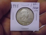 1948 Silver Franklin Half Dollar