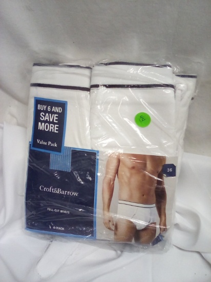 Mens Croft & Barrow underwear Size 36 – 6 pack white