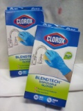 2 Boxes of 30 Clorox OSFM Blendtech Disposable Gloves