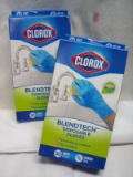2 Boxes of 30 Clorox OSFM Blendtech Disposable Gloves
