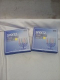 Spritz Menorah Candles. Qty 2 Multicolored Candles.