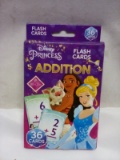36Cnt Set of Disney Princess Addition Flash Cards