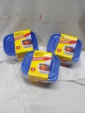 Smart & Simple Rectangular Containers. Qty 3- 6 Packs.