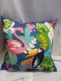 16”x16” TrueLiving Outdoors Toss Pillow- Tag Says $10