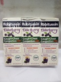 3 Robitussin Elderberry DM Max for Cough/Chest Congestion 8FlOz Bottles