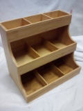 3 tier wooden shelf