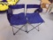 Set of 2 Matching Fold-Up Quad Camp Chairs