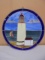 Round Leaded Glass Lighthouse Suncatcher