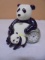Elgin Metal Panda Bear Clock