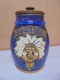 Vintage Crockery Face Kookies Jar