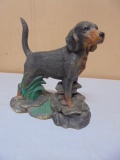 Ceramic Hunting Dog Statue