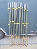 Group of (12) 6ft T Fence Posts